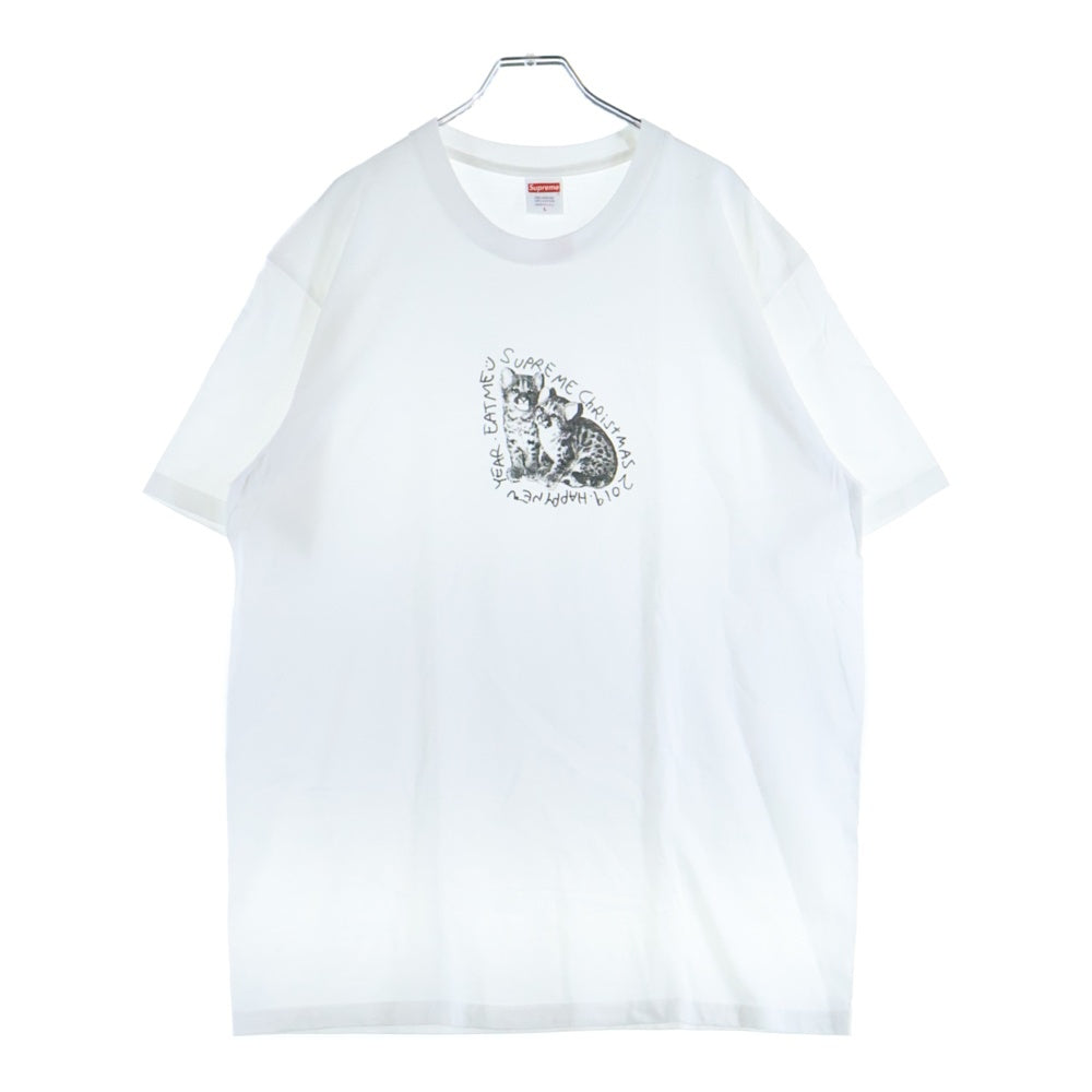 SUPREME(シュプリーム) 19AW Eat Me Tee イート ミー プリント クルーネック 半袖Tシャツ カットソー ホワイト
