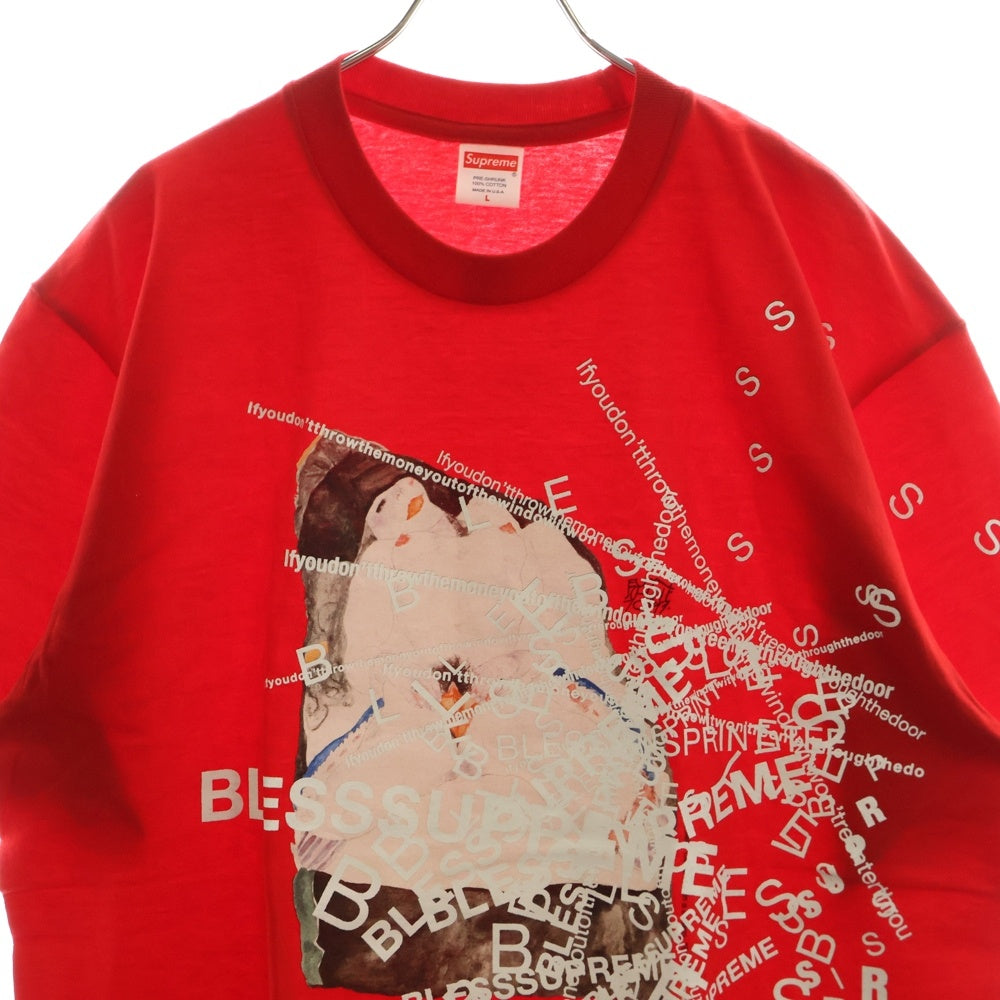 SUPREME(シュプリーム) 23AW BLESS Observed in a Dream Tee ブレス オブザーヴド イン ア ドリーム プリント クルーネック 半袖Tシャツ カットソー レッド