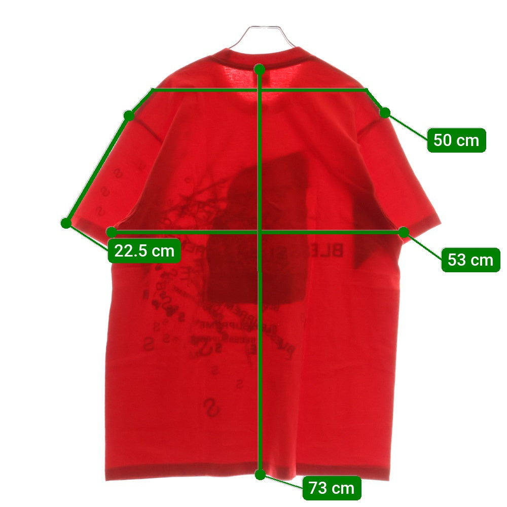 SUPREME(シュプリーム) 23AW BLESS Observed in a Dream Tee ブレス オブザーヴド イン ア ドリーム プリント クルーネック 半袖Tシャツ カットソー レッド