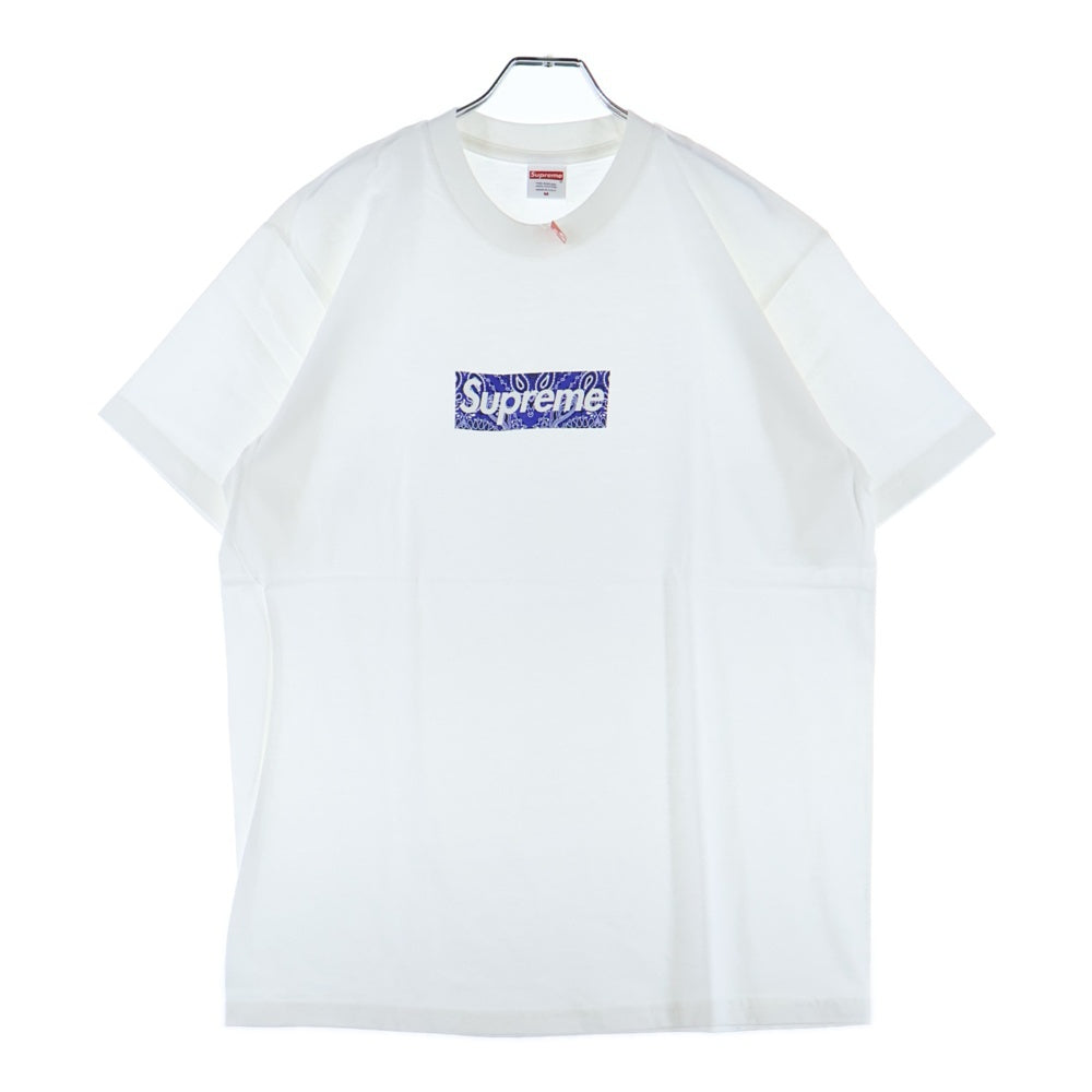 SUPREME(シュプリーム) 19AW Bandana Box Logo Tee バンダナ ボックスロゴ プリント クルーネック 半袖Tシャツ カットソー ホワイト