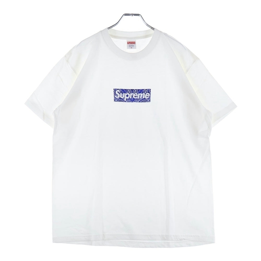 SUPREME(シュプリーム) 19AW Bandana Box Logo Tee バンダナ ボックスロゴ プリント クルーネック 半袖Tシャツ カットソー ホワイト
