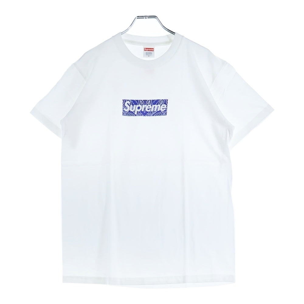 SUPREME(シュプリーム) 19AW Bandana Box Logo Tee バンダナ ボックスロゴ プリント クルーネック 半袖Tシャツ カットソー ホワイト