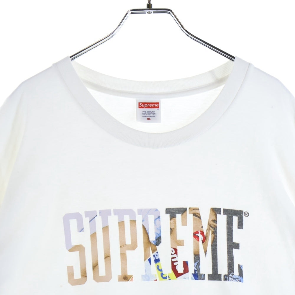 SUPREME(シュプリーム) 24AW Tera Patrick Collegiate Tee テラ パトリック ロゴプリント クルーネック 半袖Tシャツ カットソー ホワイト