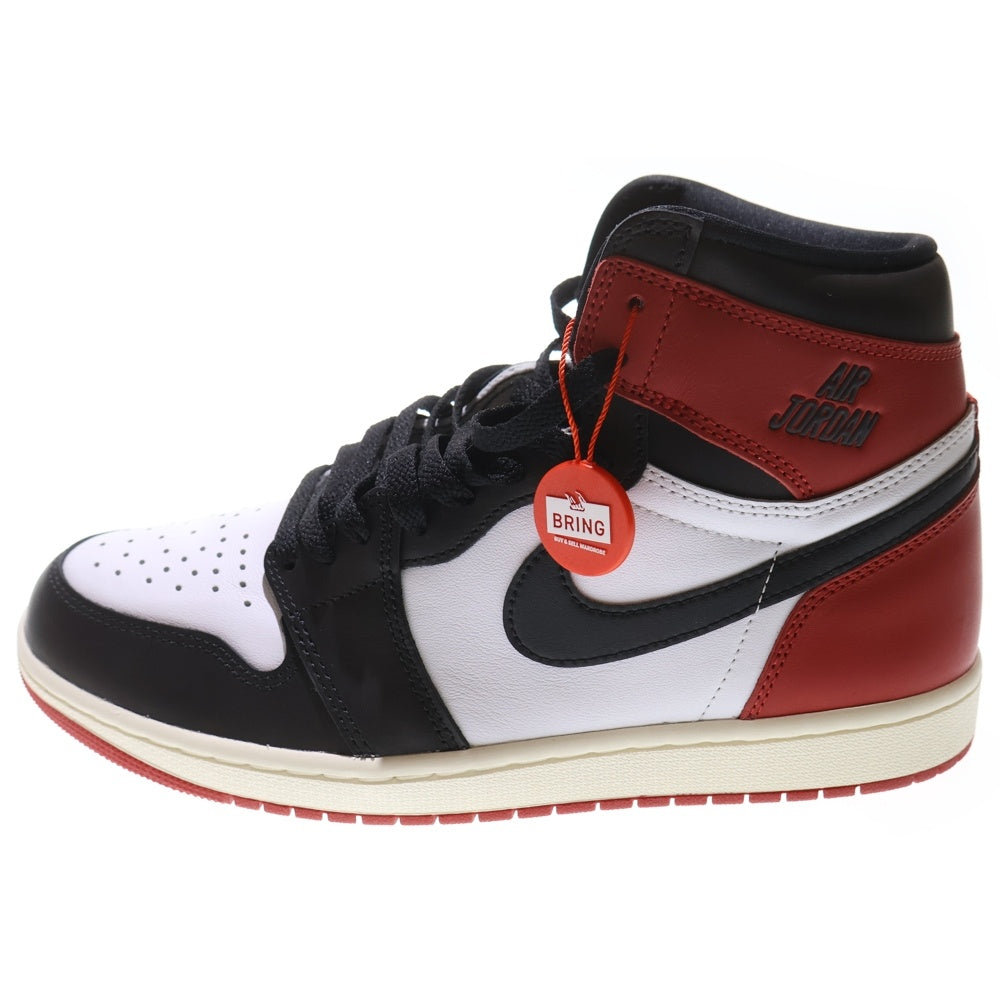 NIKE(ナイキ) AIR JORDAN 1 RETRO HIGH OG エアジョーダン1 ブラックトゥ リイマジンド ハイカットスニーカー ブラック/レッド US10/28cm DZ5485-106