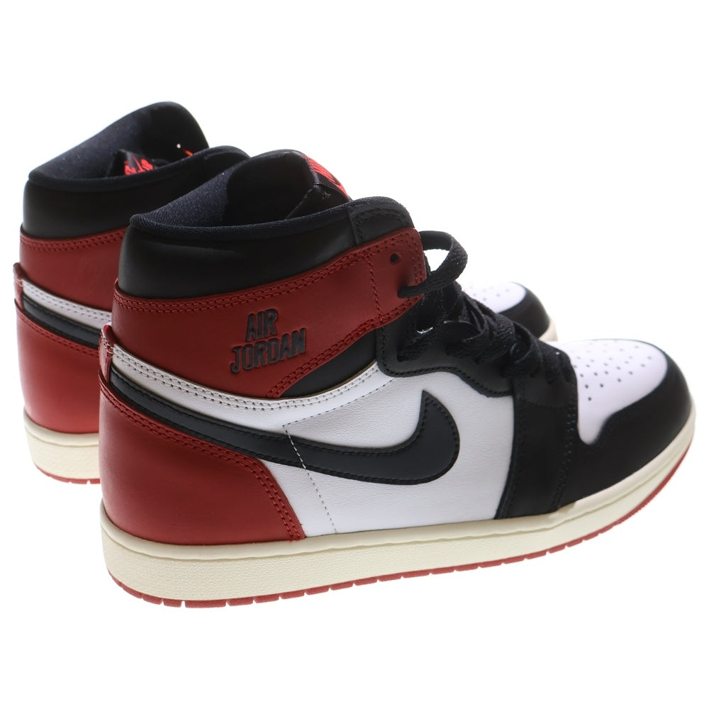 NIKE(ナイキ) AIR JORDAN 1 RETRO HIGH OG エアジョーダン1 ブラックトゥ リイマジンド ハイカットスニーカー ブラック/レッド US10/28cm DZ5485-106