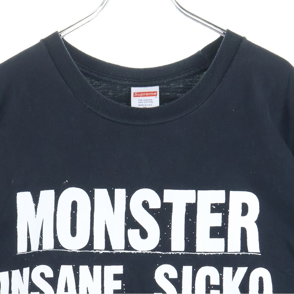 SUPREME(シュプリーム) 21AW Monster Tee モンスター フロントプリント 半袖Tシャツ カットソー ブラック