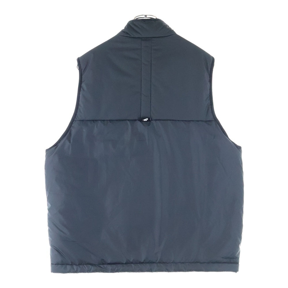 NIKE(ナイキ) 胸ロゴ刺繍 ジップアップ ナイロン ダウンベスト ブラック DD6870-010