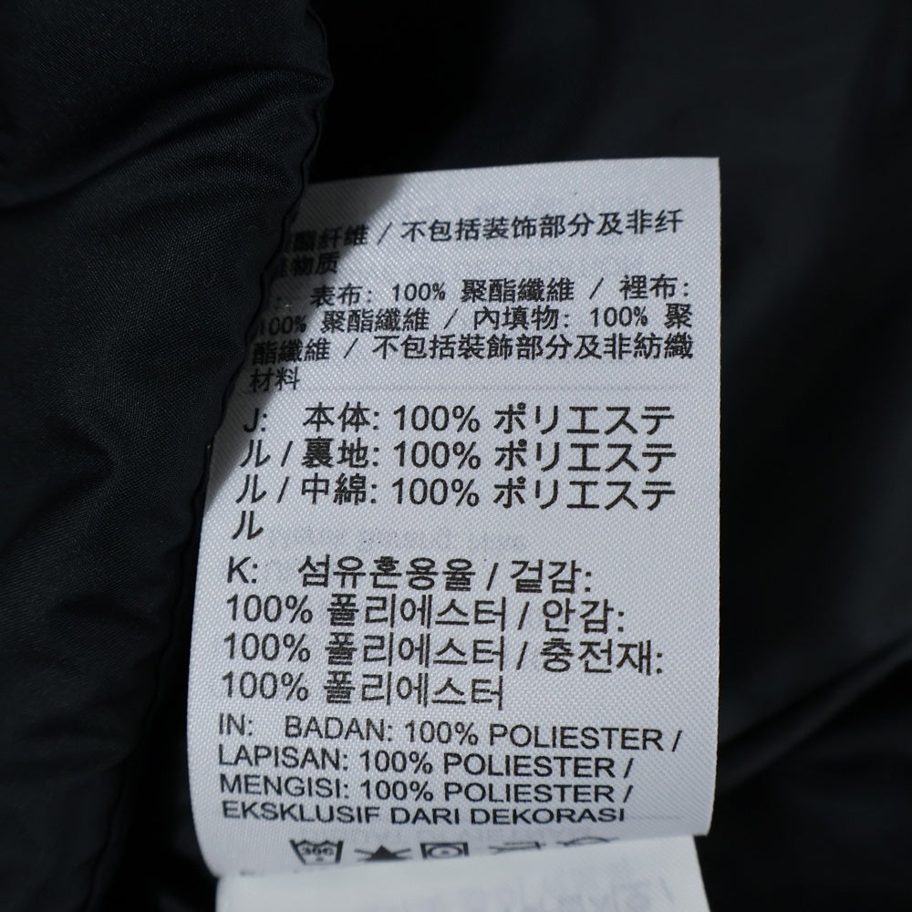 NIKE(ナイキ) 胸ロゴ刺繍 ジップアップ ナイロン ダウンベスト ブラック DD6870-010