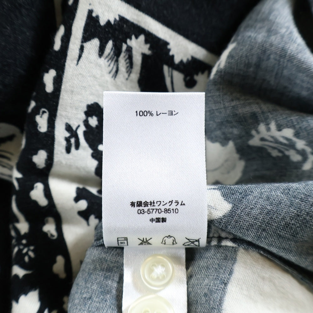 SUPREME(シュプリーム) 16SS Paisley Rayon Shirt ペイズリー 総柄 レーヨン オープンカラー 長袖シャツ ブラック