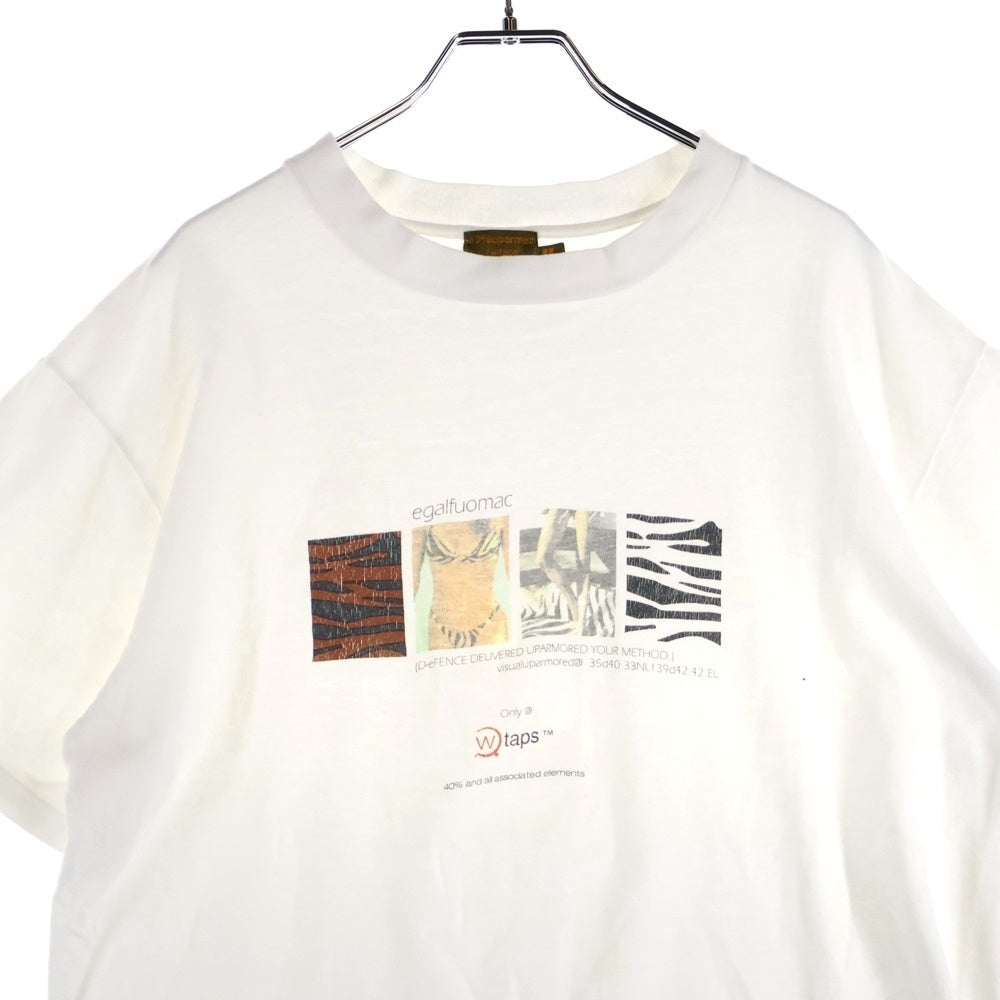 WTAPS(ダブルタップス) 90s 40% uparmed 初期 グラフィックプリント クルーネック 半袖Tシャツ カットソー ホワイト
