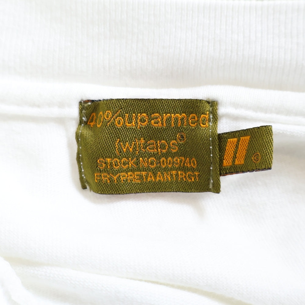 WTAPS(ダブルタップス) 90s 40% uparmed 初期 グラフィックプリント クルーネック 半袖Tシャツ カットソー ホワイト