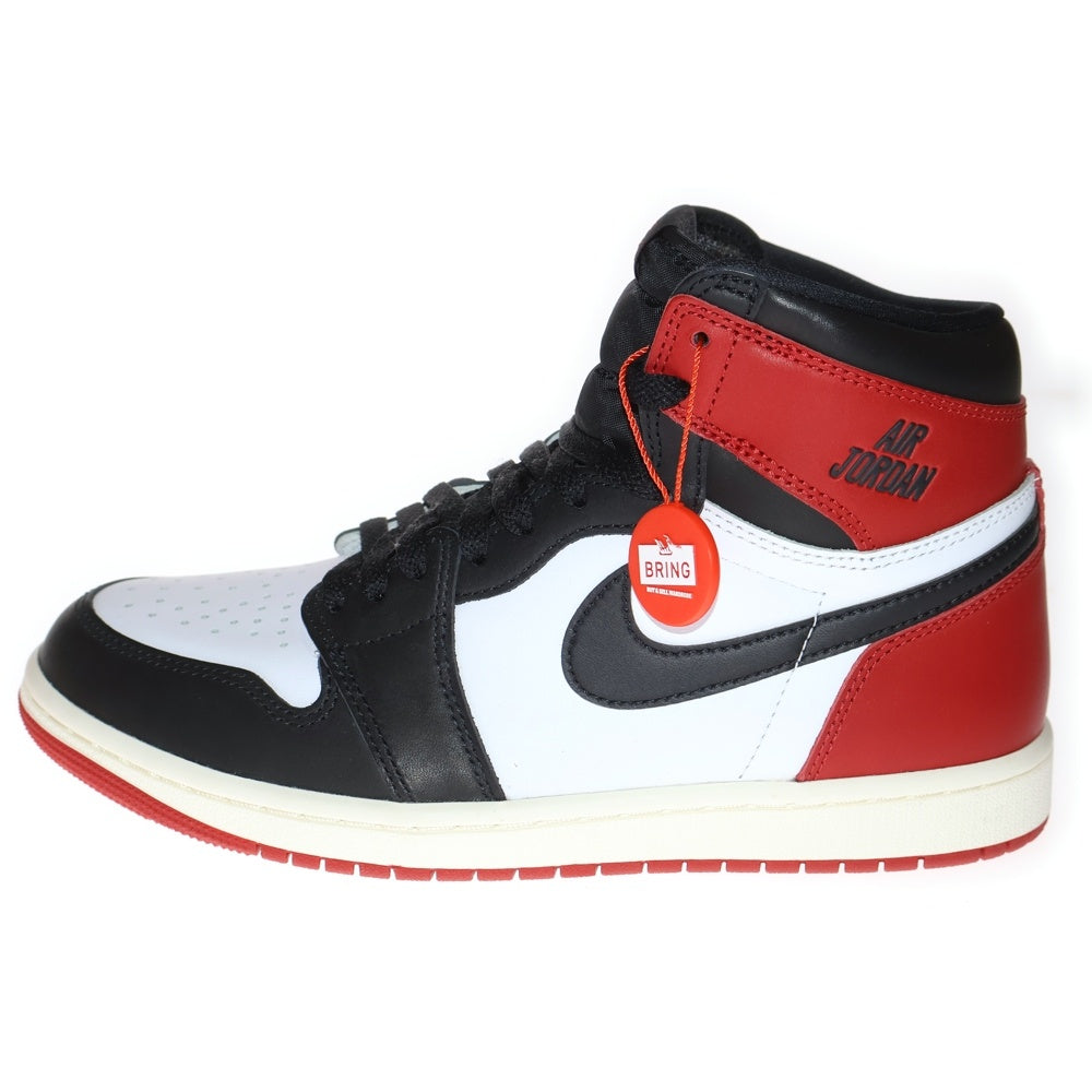 NIKE(ナイキ) AIR JORDAN 1 RETRO HIGH OG エアジョーダン1 ブラックトゥ リイマジンド ハイカットスニーカー ブラック/レッド US8.5/26.5cm DZ5485-106