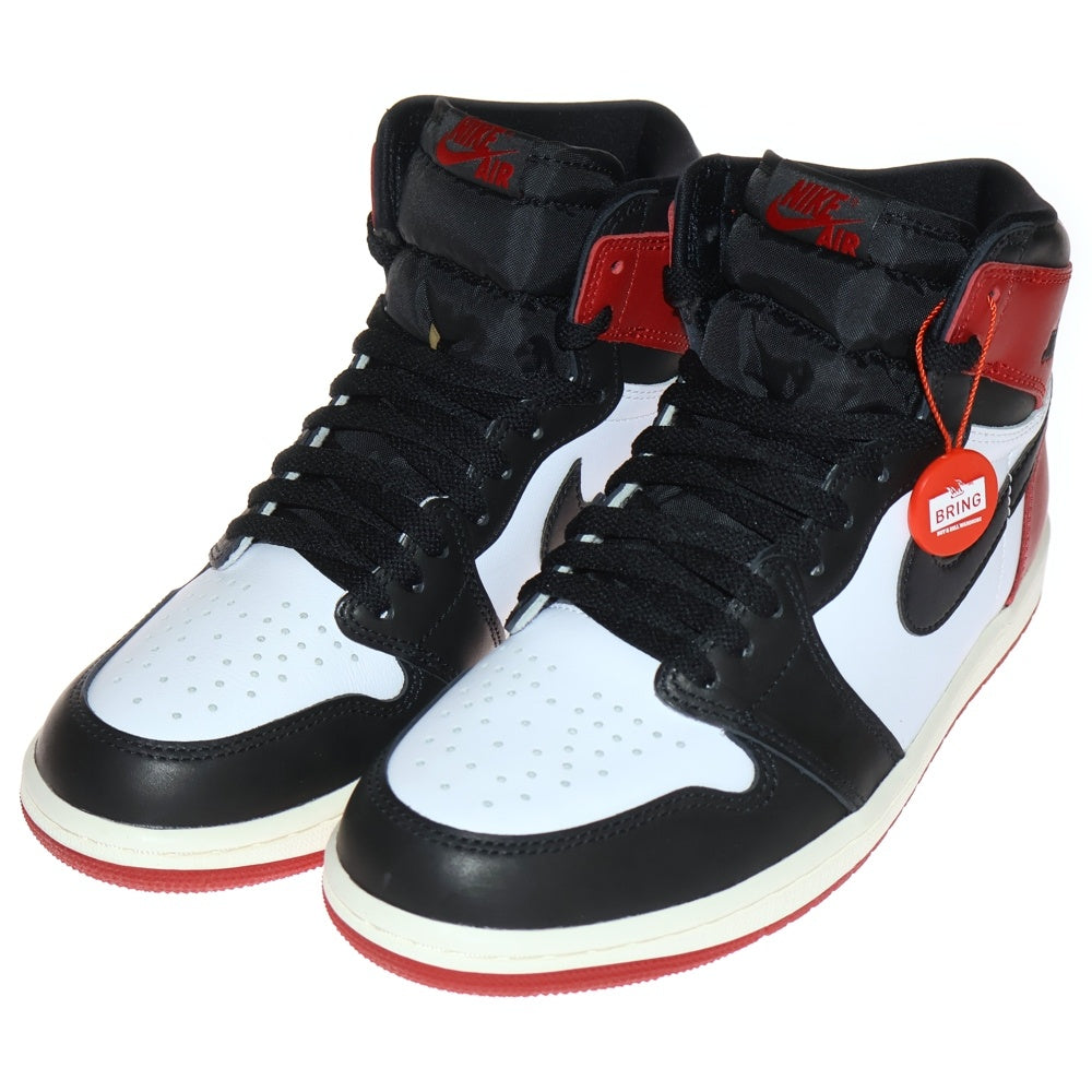 NIKE(ナイキ) AIR JORDAN 1 RETRO HIGH OG エアジョーダン1 ブラックトゥ リイマジンド ハイカットスニーカー ブラック/レッド US8.5/26.5cm DZ5485-106