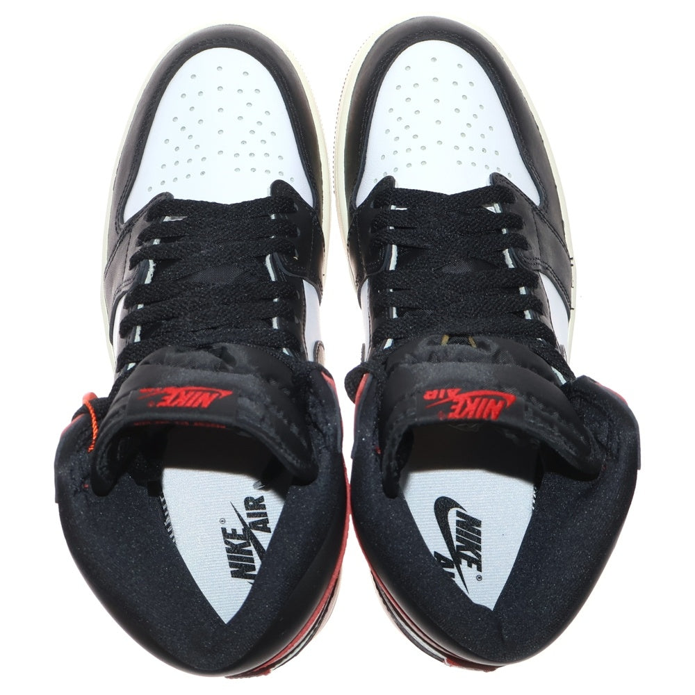 NIKE(ナイキ) AIR JORDAN 1 RETRO HIGH OG エアジョーダン1 ブラックトゥ リイマジンド ハイカットスニーカー ブラック/レッド US8.5/26.5cm DZ5485-106
