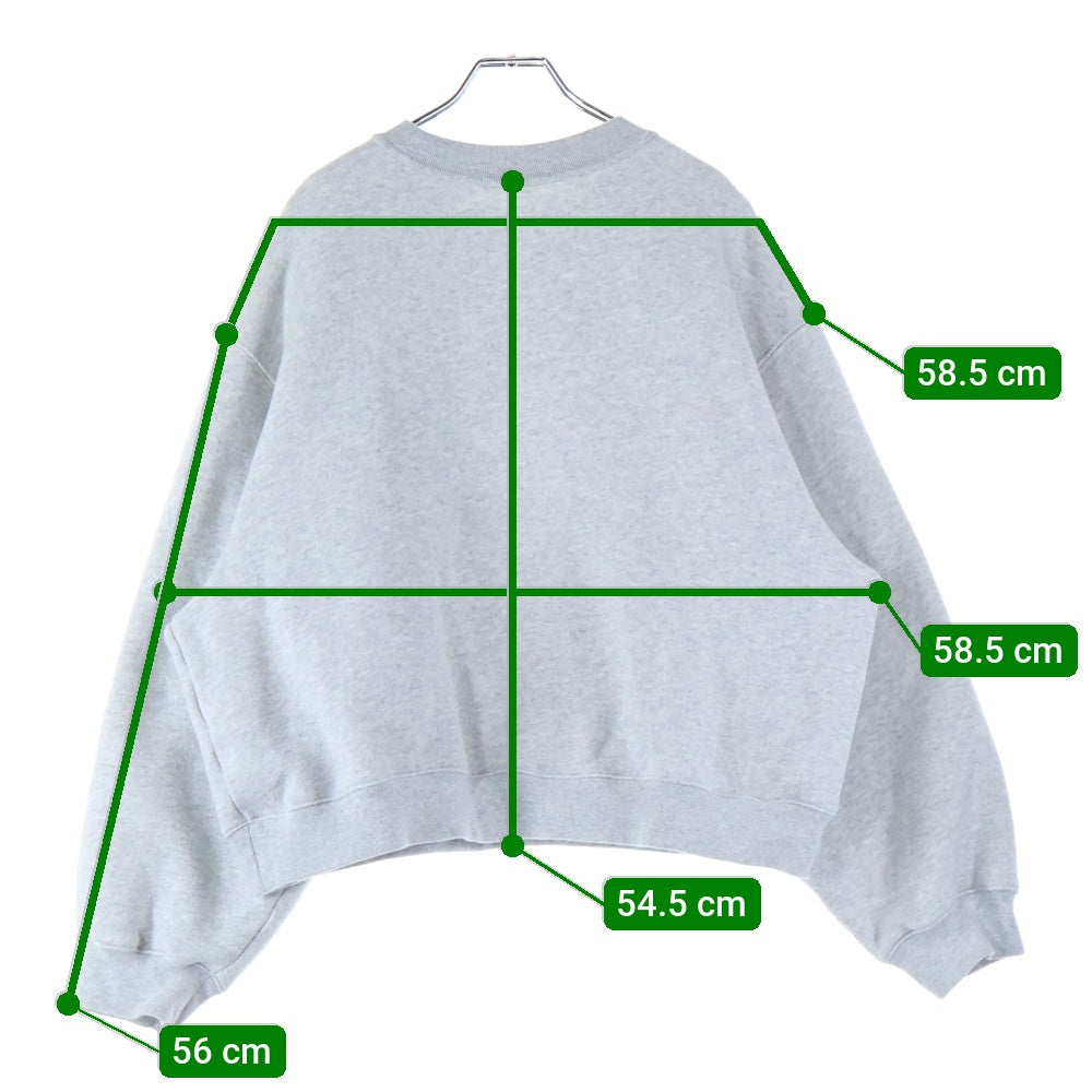 ALEXANDER WANG(アレキサンダーワン) ロゴプリント クルーネックスウェットトレーナー グレー