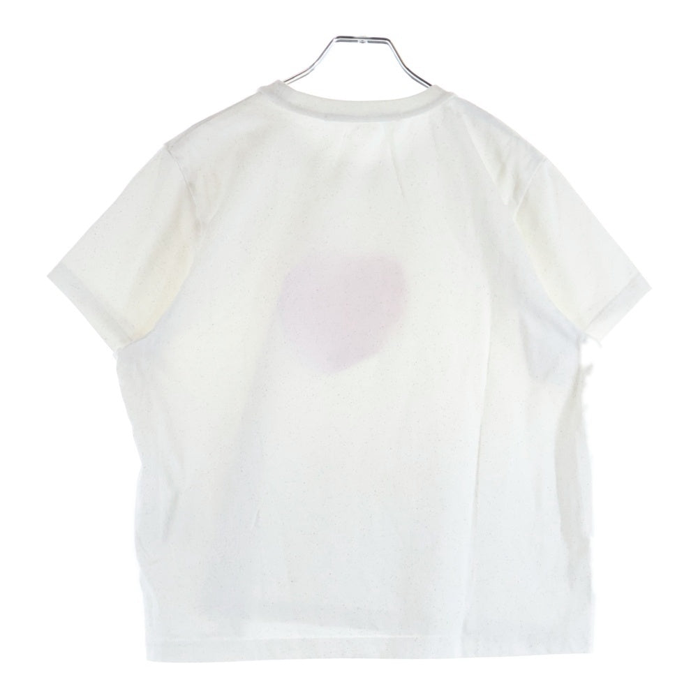 ALEXANDER WANG(アレキサンダーワン) Suga Baby Tee Bright White シュガーベイビープリント グリッタークルーネック半袖Tシャツ カットソー ホワイト レディース