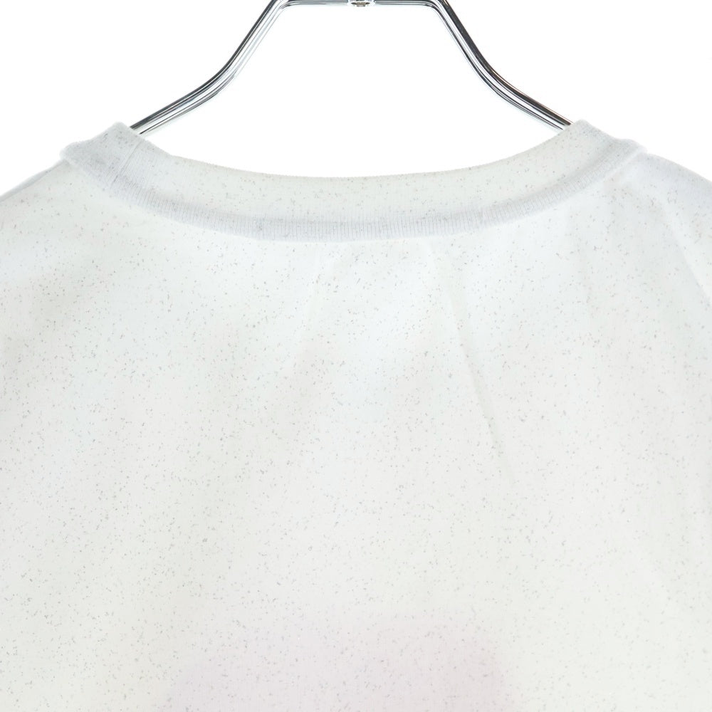 ALEXANDER WANG(アレキサンダーワン) Suga Baby Tee Bright White シュガーベイビープリント グリッタークルーネック半袖Tシャツ カットソー ホワイト レディース