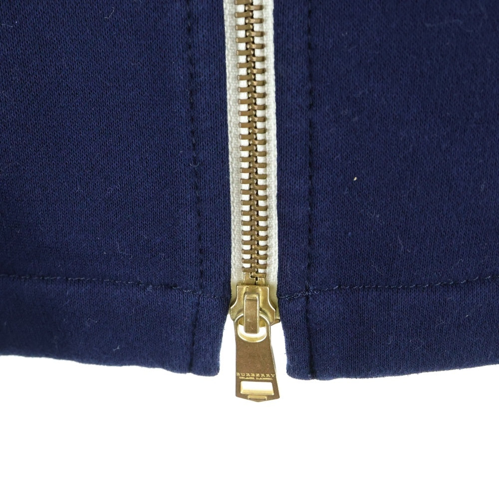 BURBERRY BLACK LABEL(バーバリー ブラックレーベル) マリンパーカー 袖ロゴワッペン ネイビー