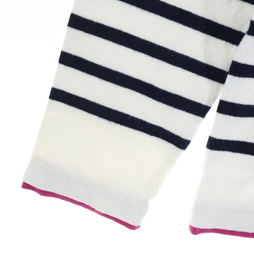 BURBERRY BLACK LABEL(バーバリー ブラックレーベル) ボーダー クルーネック 長袖 カットソー Tシャツ ネイビー/ホワイト