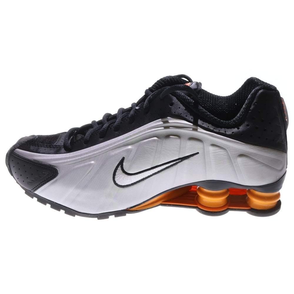 NIKE(ナイキ) SHOX R4 Black/Bright Mandarin ショックス ローカットスニーカー シューズ シルバー/ブラック US8.5/26.5cm HQ1988-003