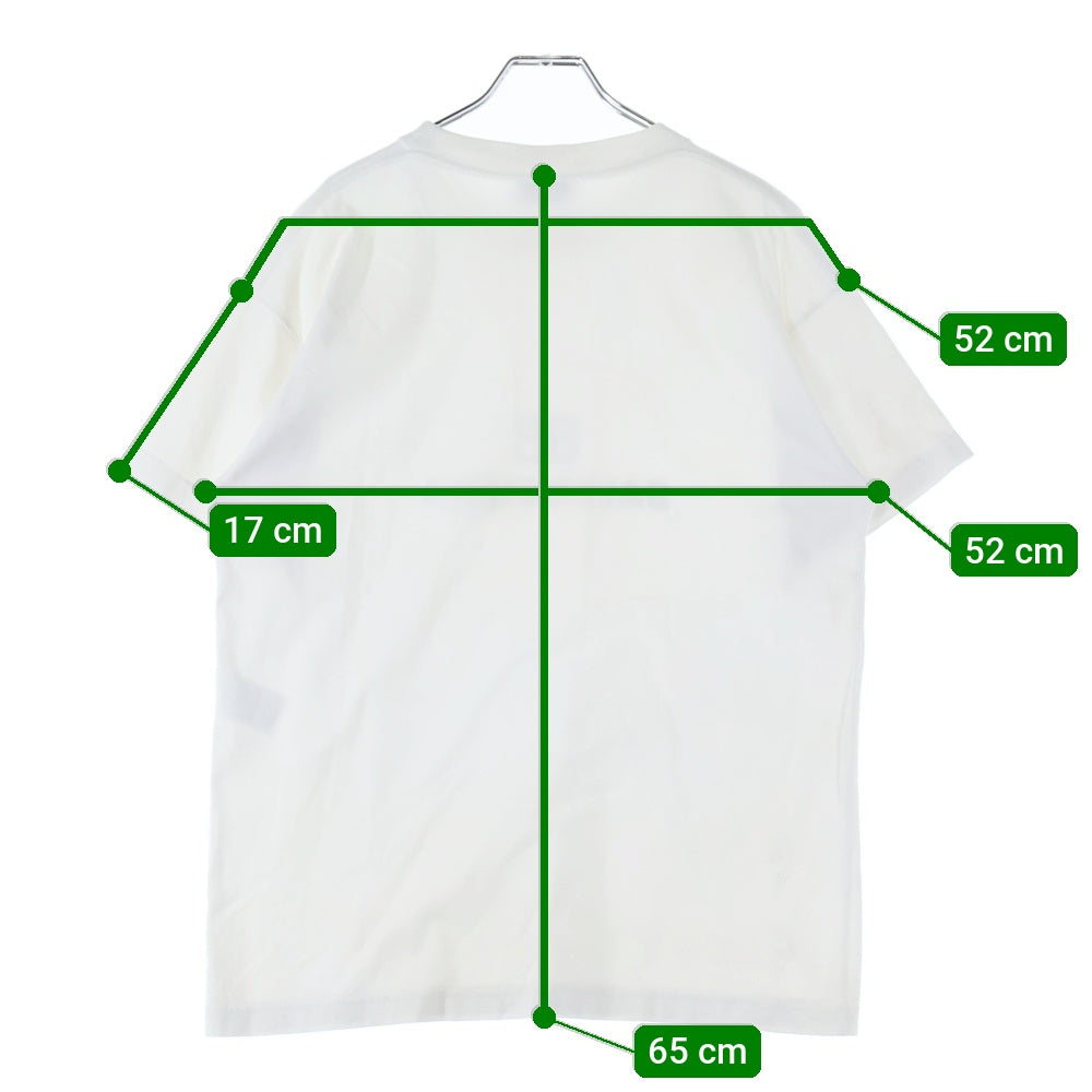 BALENCIAGA(バレンシアガ) 21SS BLCG BB PIXEL MEDIUM FIT T-SHIRT モザイク ピクセルロゴプリント クルーネック 半袖 カットソー Tシャツ ホワイト 612965 TKVI7