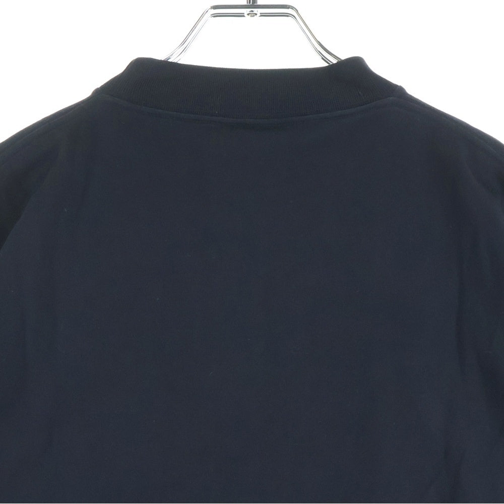 BALENCIAGA(バレンシアガ) BACK FRIP フロントロゴ 刺繍 半袖Tシャツ カットソー ブラック 739028 TPVF9