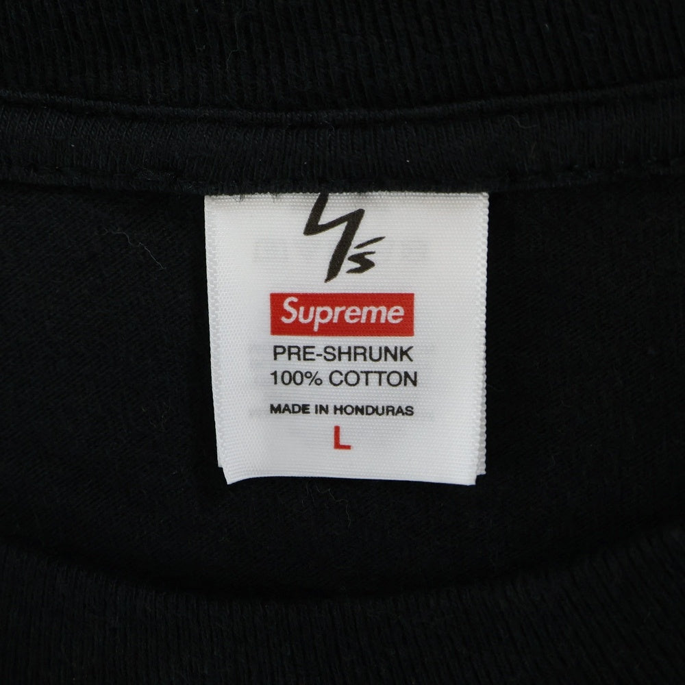 SUPREME(シュプリーム) 25AW ×Y's by Yohji Yamamoto Star Tee ワイズ ヨウジヤマモト スター フロントプリント 半袖Tシャツ カットソー ブラック