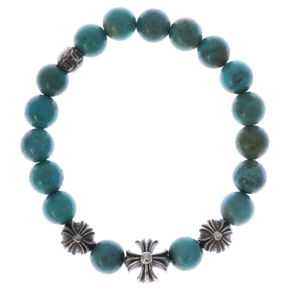 CHROME HEARTS(クロムハーツ) 8mm BEAD ビーズ ブレスレット シルバー/ターコイズ