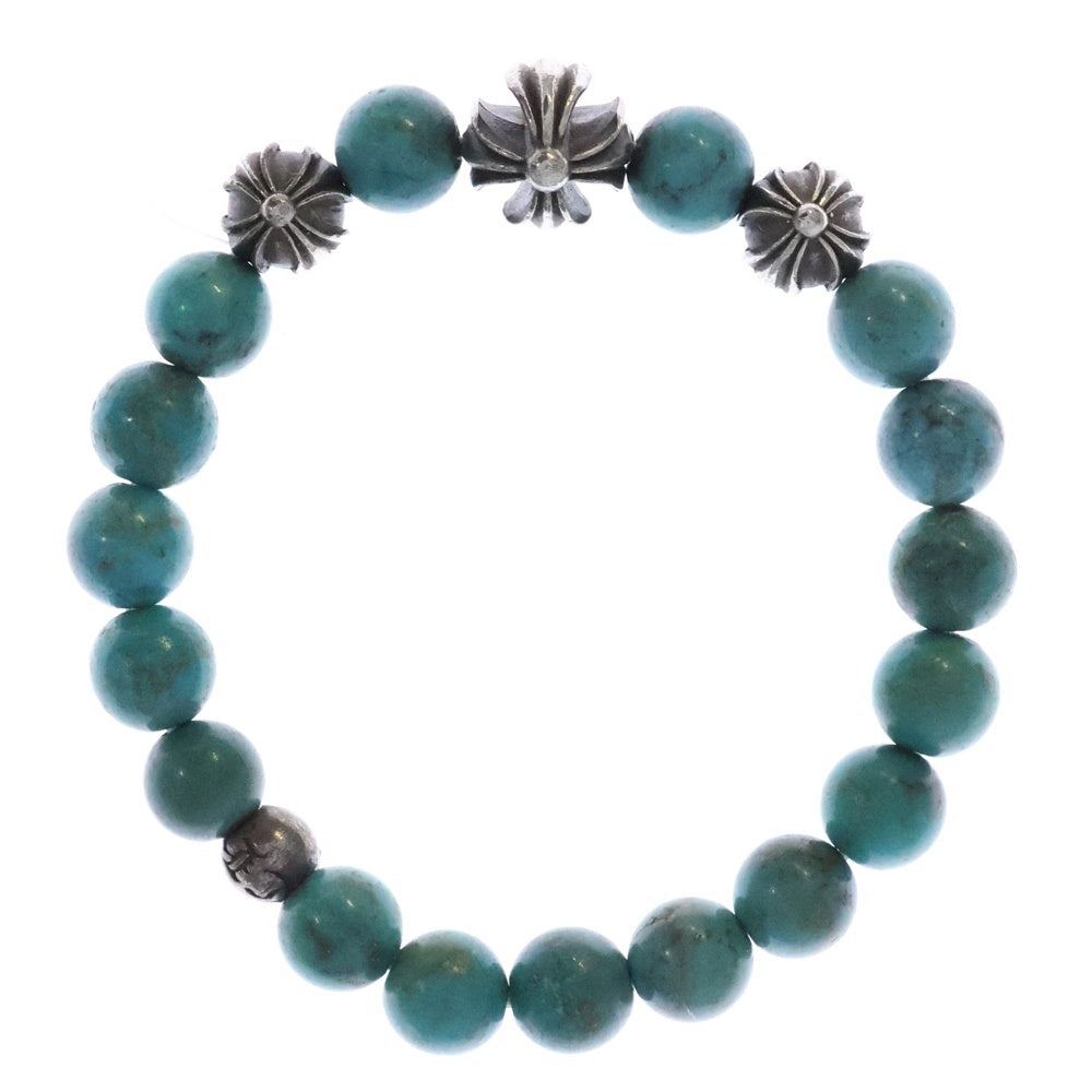 CHROME HEARTS(クロムハーツ) 8mm BEAD ビーズ ブレスレット シルバー/ターコイズ