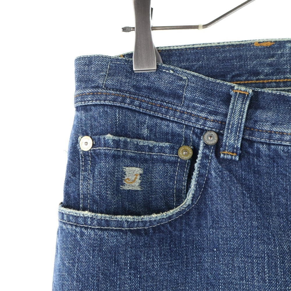 JACOB COHEN(ヤコブ コーエン) J1810 ポケット裏ストライプ 5ポケット ストレート ボタンフライ デニムパンツ ジーンズ インディゴ