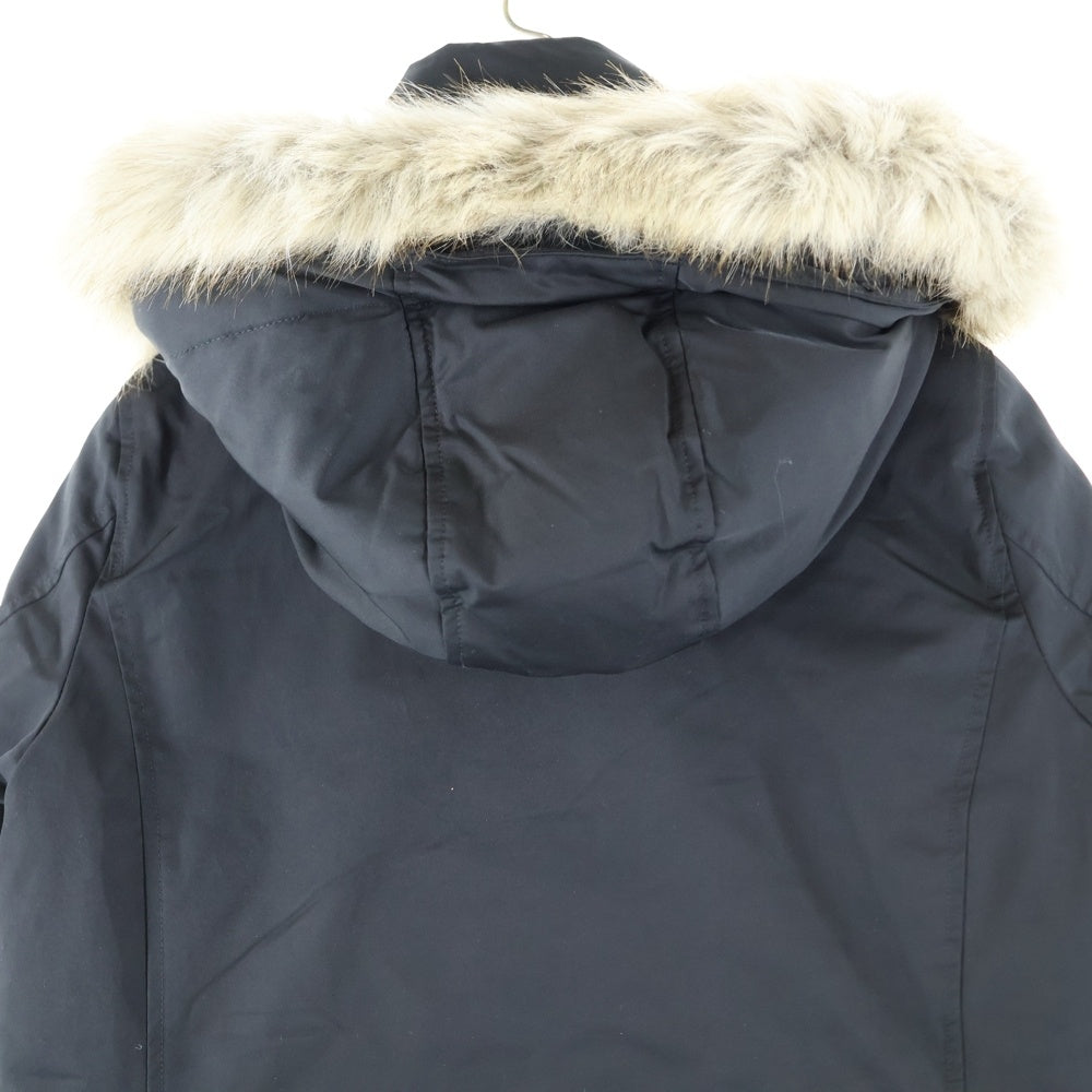 TOMMY HILFIGER(トミーヒルフィガー) フェイクファー付き 中綿 フーデッドパデッドコート ジャケット ブラック WW0WW25750-BAV