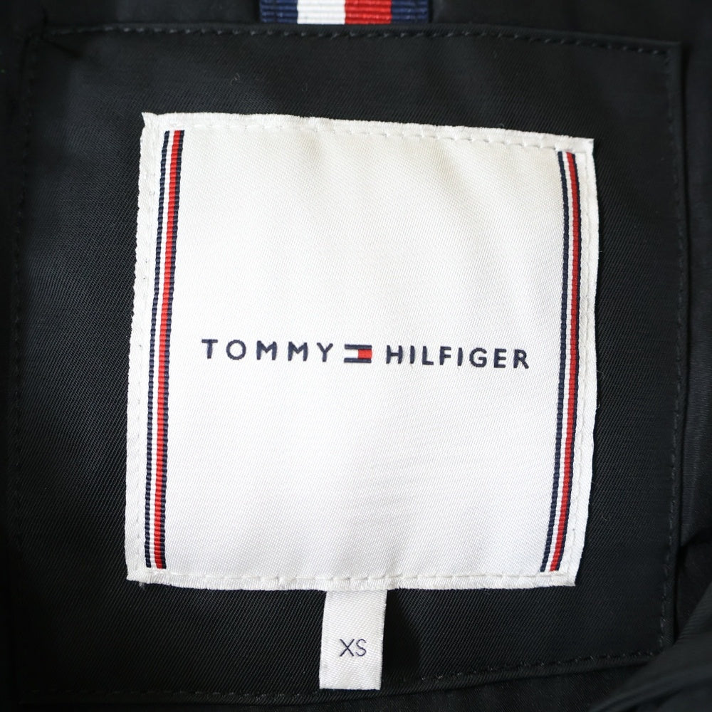 TOMMY HILFIGER(トミーヒルフィガー) フェイクファー付き 中綿 フーデッドパデッドコート ジャケット ブラック WW0WW25750-BAV