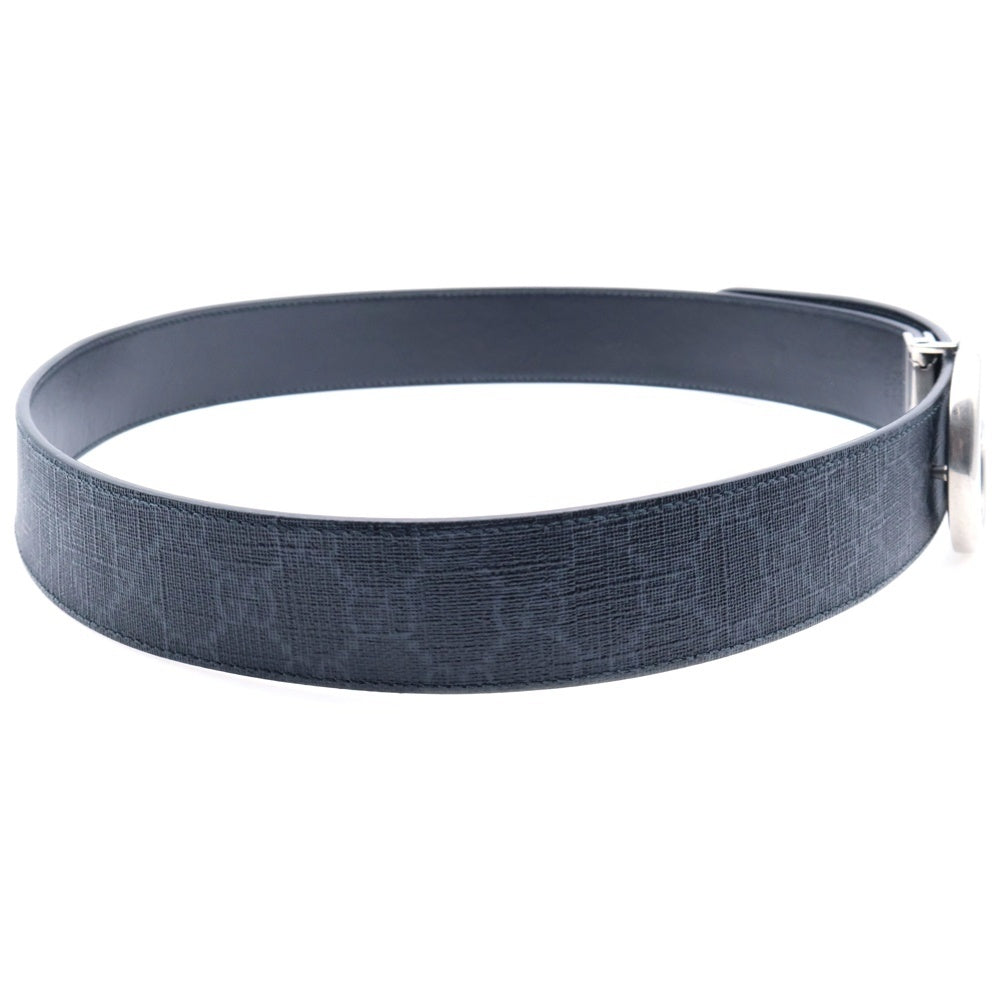 GUCCI(グッチ) インターロッキングG シグネチャー レザー ベルト ブラック 627055