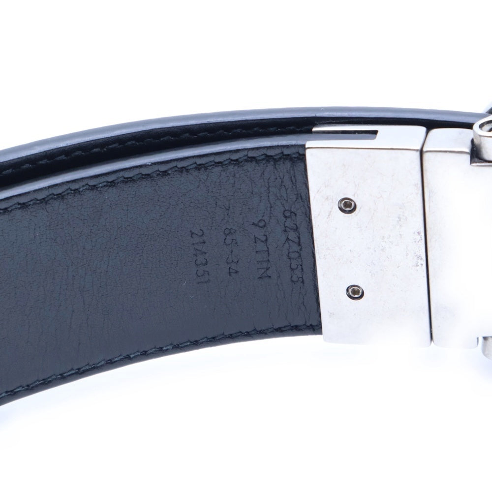 GUCCI(グッチ) インターロッキングG シグネチャー レザー ベルト ブラック 627055