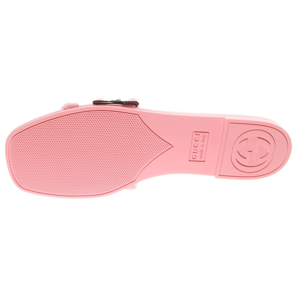 GUCCI(グッチ) GGロゴ ラバースライド サンダル ピンク 780307