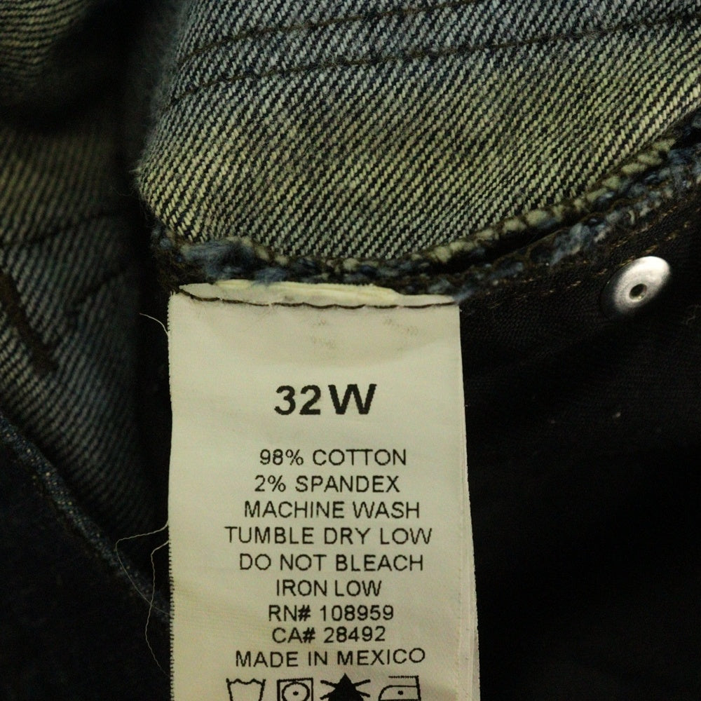 NO BRAND(ノーブランド) KREW KSKINNY エクストラスリムフィットジーンズ デニムパンツ インディゴ