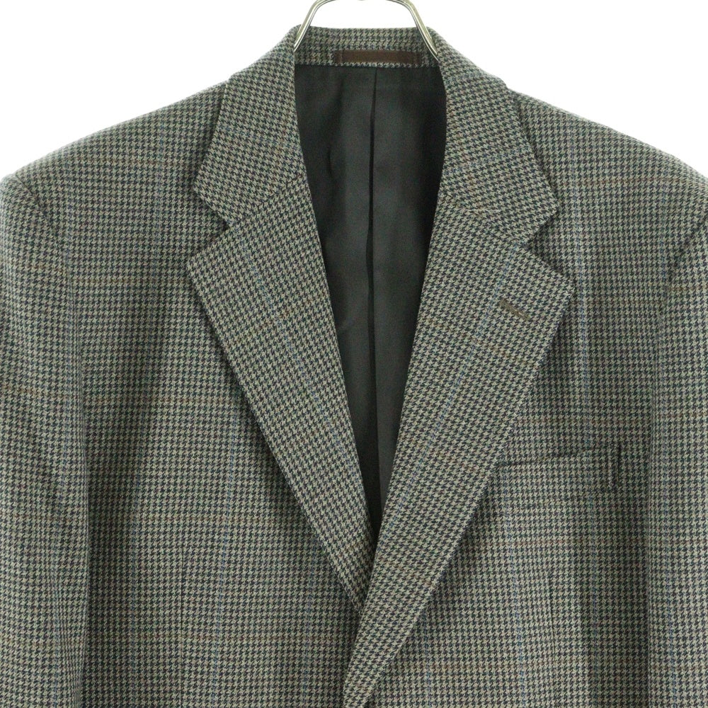 68791(68791) 千鳥柄 テーラードジャケット ブラウン