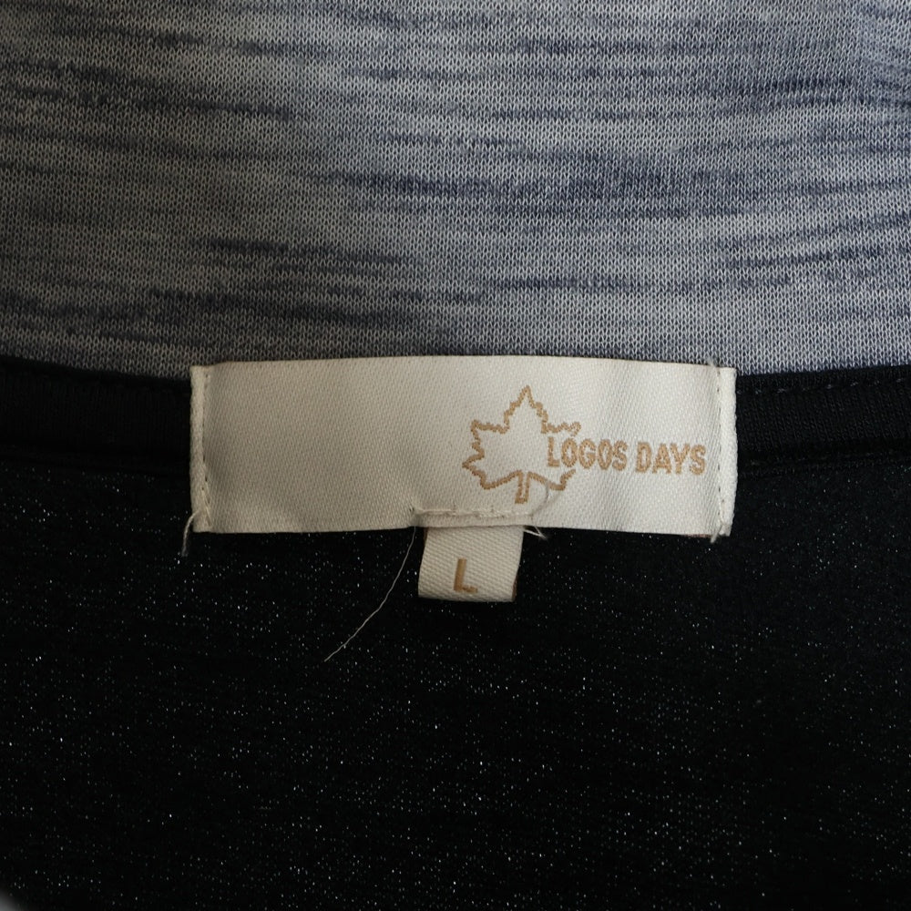 LOGO DAYS(ロゴデイズ) スタンドカラー ジップアップパーカー グレー