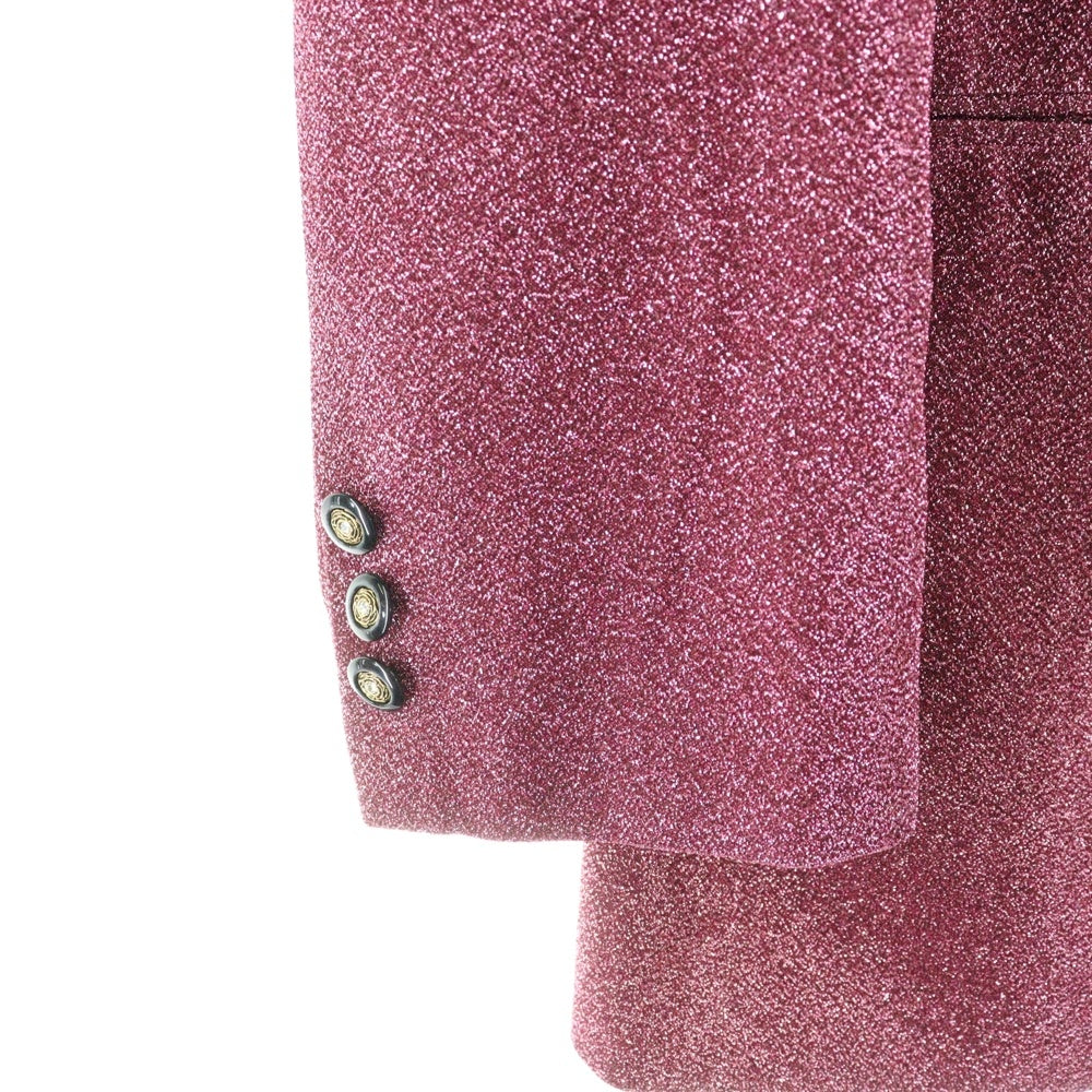 NO BRAND(ノーブランド) T.T.A STUDIO ラメテーラードジャケット ピンク