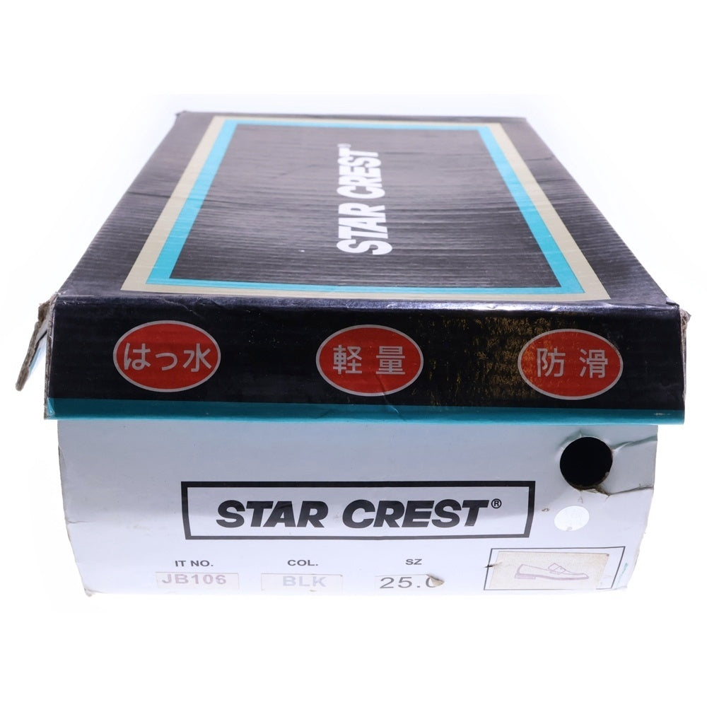 NO BRAND(ノーブランド) STAR CREST レザー ローファー ブラック