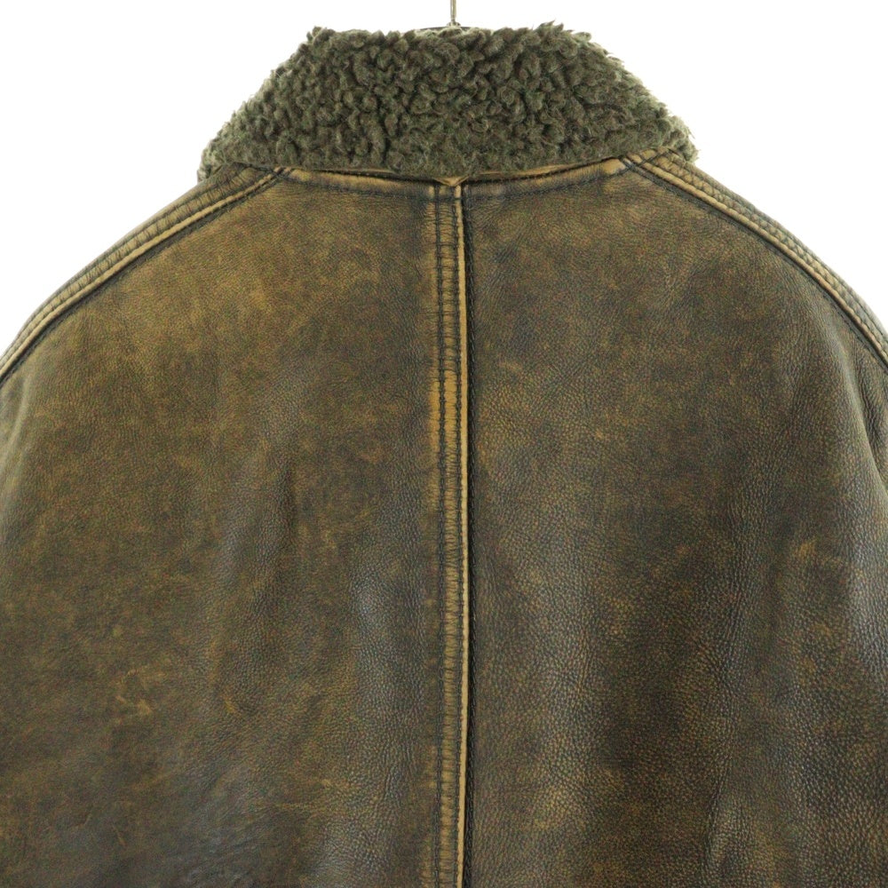 RUEHL No.925(ルールナンバー925) LANGDON Jacket 襟ボア付き レザージャケット ブラウン