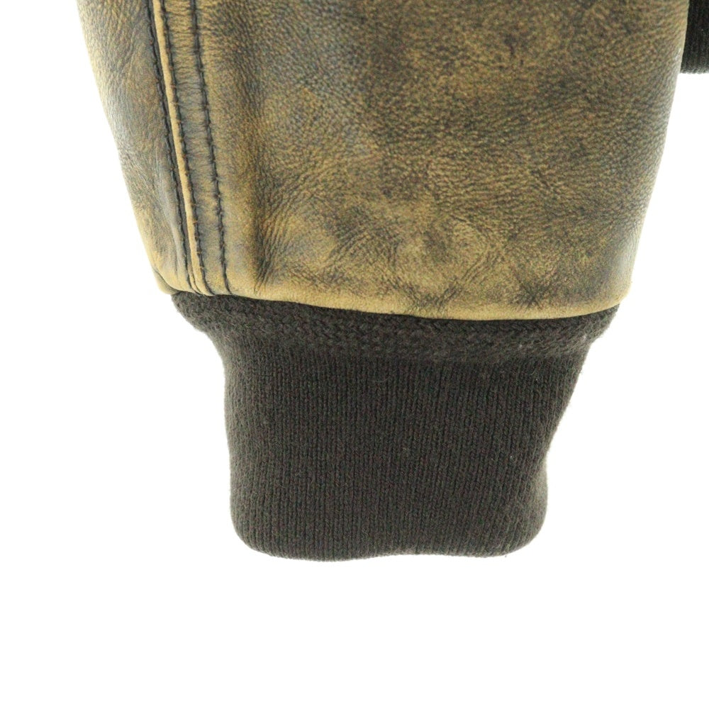 RUEHL No.925(ルールナンバー925) LANGDON Jacket 襟ボア付き レザージャケット ブラウン