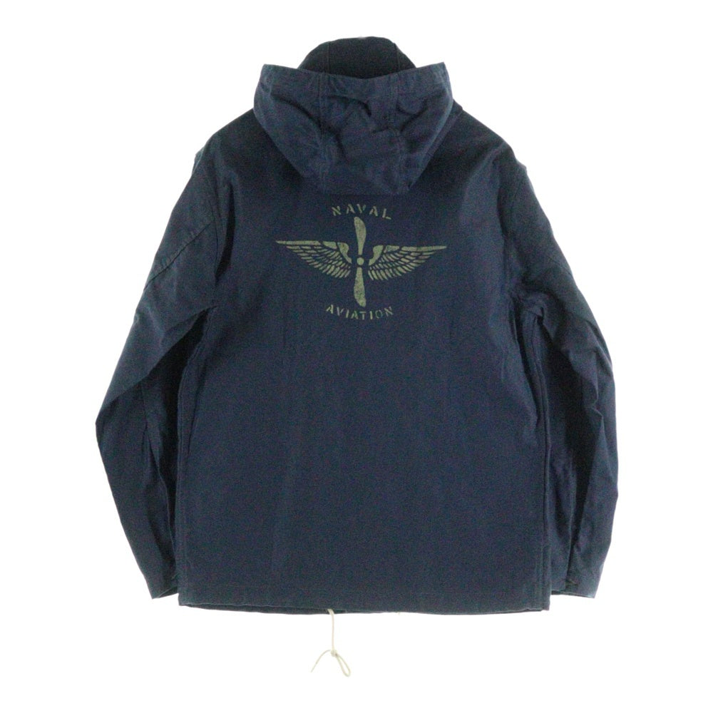 TOYS McCOY(トイズマッコイ) NAVY HOODED PARKA FELIX VF-3 CUSTOM NAVAL AVIATION TALONジップ フィリックス カスタム フーデッド デッキパーカー ジャケット ネイビー