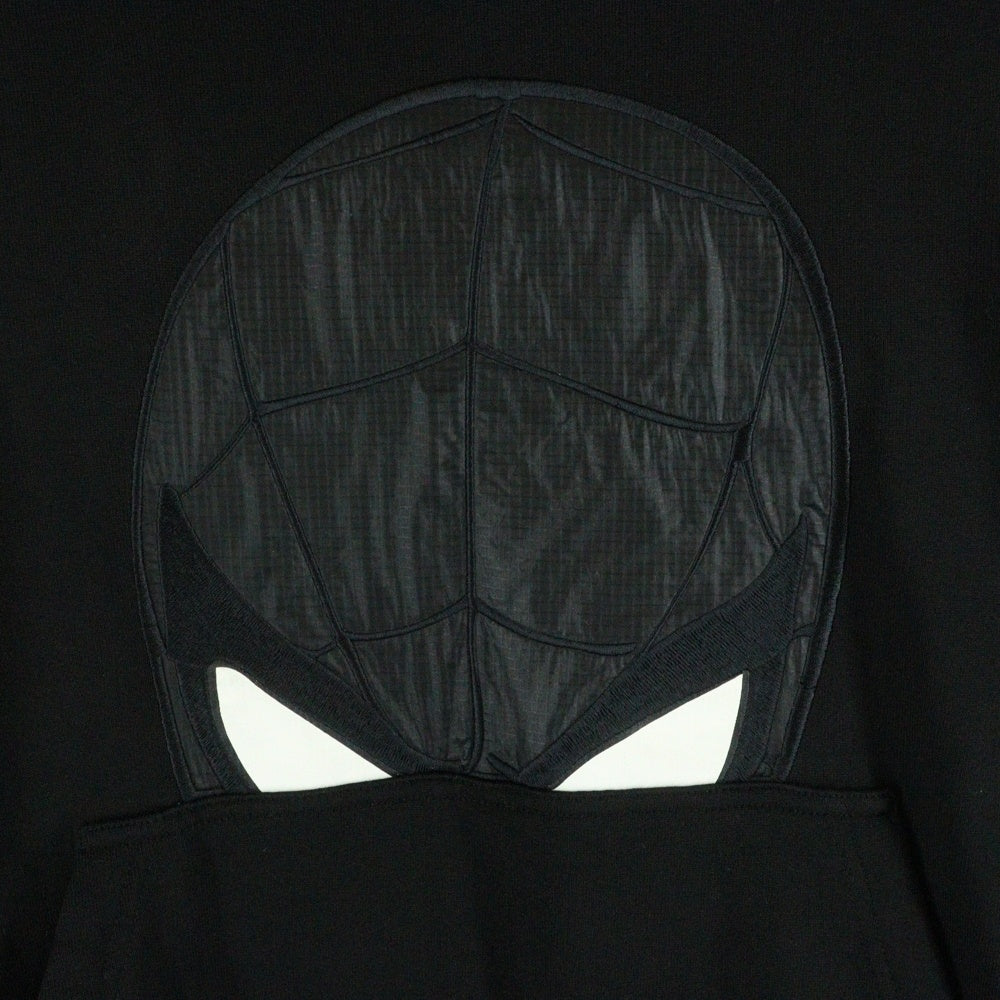 MONCLER(モンクレール) 22AW × MARVEL SPIDERMAN HOODIE マーベル スパイダーマン プリント プルオーバースウェットパーカー フーディー ブラック H20918G00005 809KR