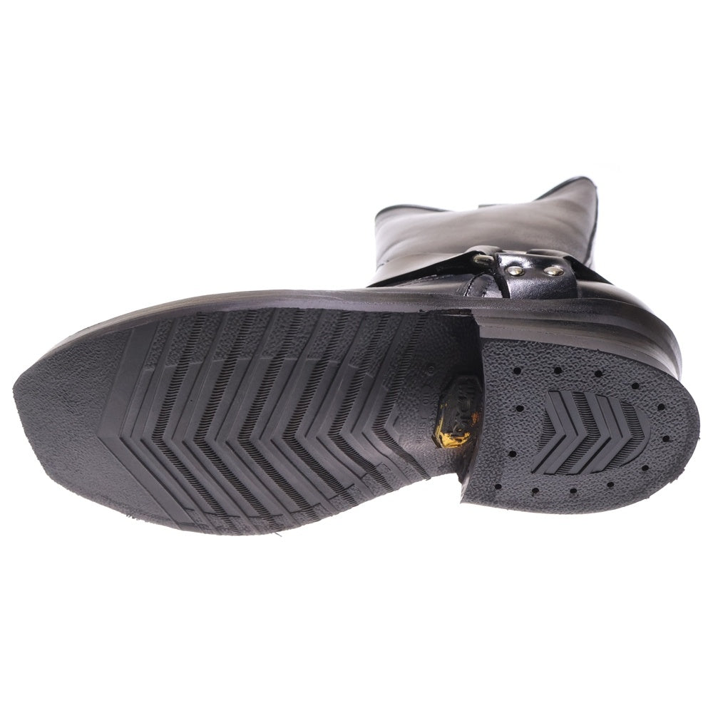 BIGTWIN(ビッグツイン) 【BIGTWIN ビッグツイン】 Vibramソール レザー リング エンジニアブーツ ロングブーツ ブラック