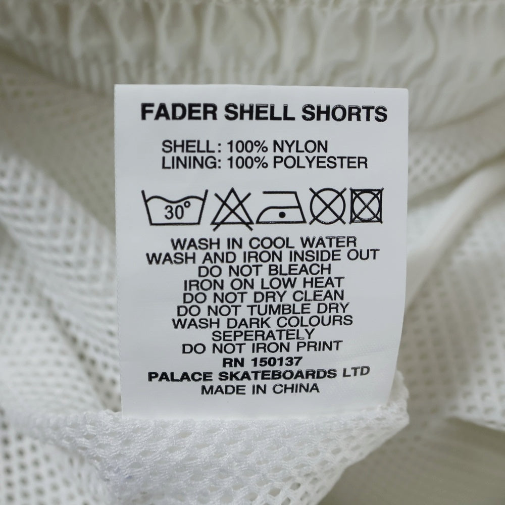 Palace Skateboards(パレススケートボーズ) 17AW Fader Shell Shorts フェーダー サイドライン シェル ウォーターショーツ ハーフパンツ ホワイト