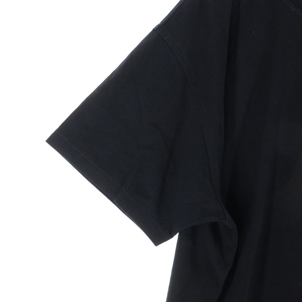 BURBERRY(バーバリー) サークルラバーロゴプリント クルーネック半袖Tシャツ カットソー ブラック 8034558