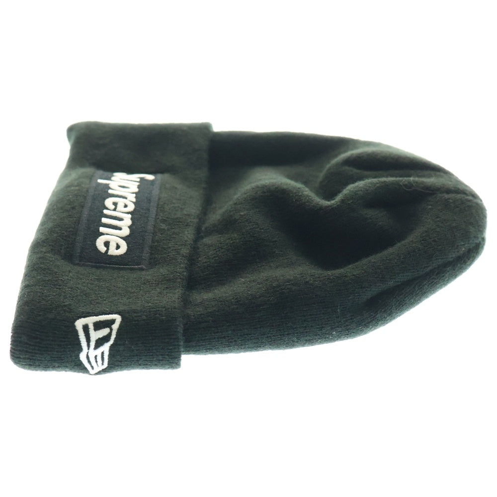 SUPREME(シュプリーム) 24AW ×NEW ERA Box Logo Beanie ニューエラ ボックスロゴ ビーニー ニットキャップ 帽子 ブラック
