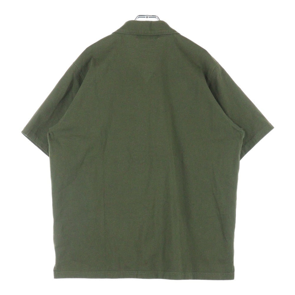 nano universe(ナノユニバース) コットン半袖シャツ ハーフパンツ セットアップ トラベルセット カーキ NUC81SSH001JS