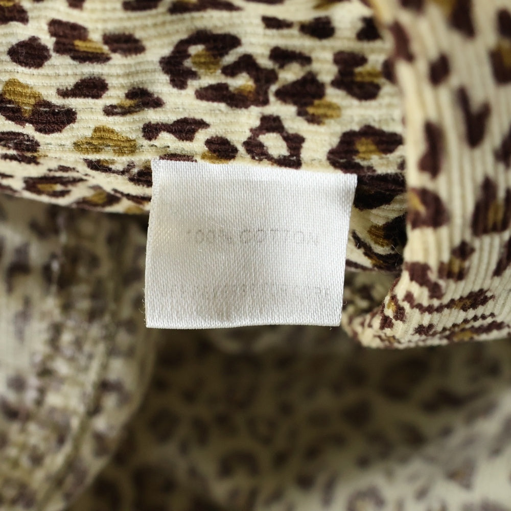 Levi's(リーバイス) レオパード 総柄 コーデュロイ 長袖シャツ ブラウン